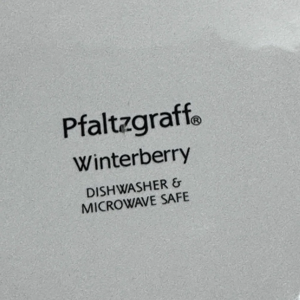 Lot 4 Pfaltzgraff Winterberry Square Salad Plate Set Christmas